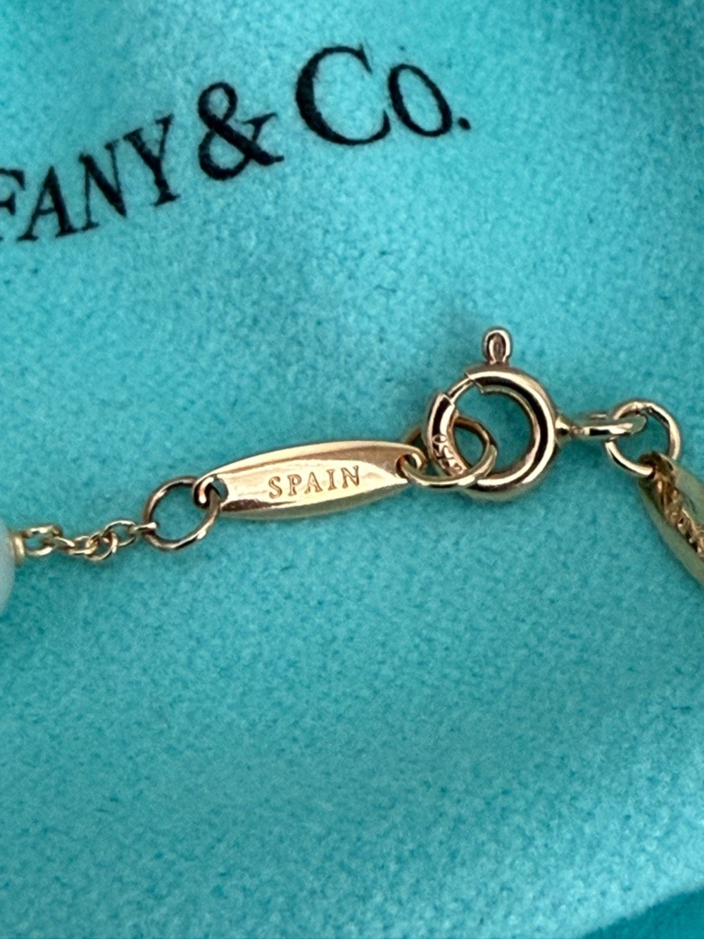 Tiffany & Co. 18k Gold Pearls by The Yard Bracelet Elsa Peretti - Picture 6 of 16